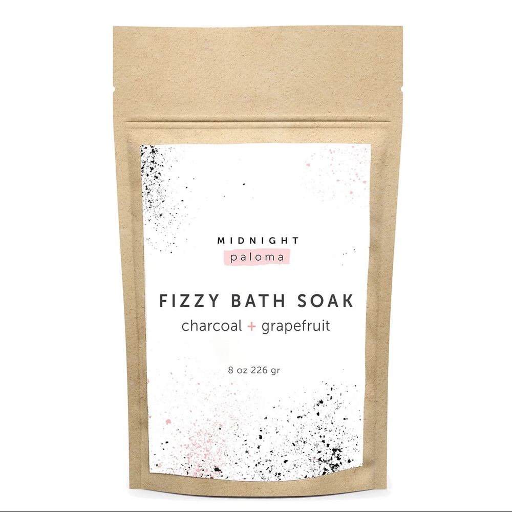 3/$30 New Midnight Paloma Charcoal + Grapefruit Fizzy Bath Soak (235ml)